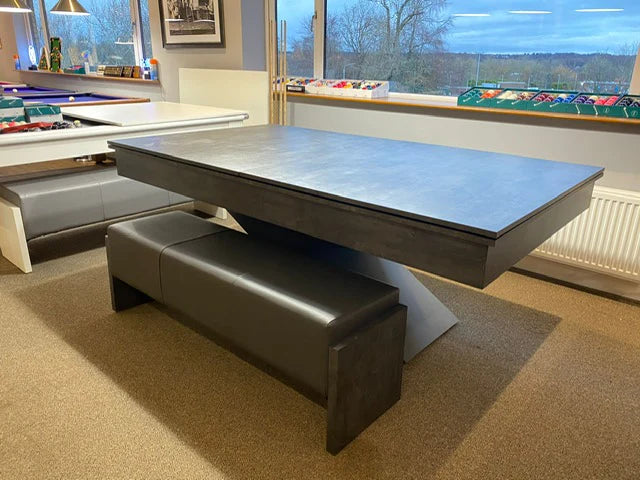 The MONACO GREY LIGHTNING Pool Diner Table by Superpool UK