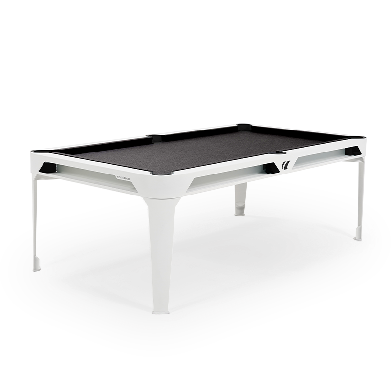 Hyphen Outdoor Pool table White Frame / Dark Grey Cloth