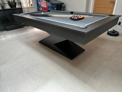 Matt Black LIGHTNING Pool Diner Table by Superpool UK
