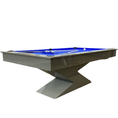Gloss Grey LIGHTNING Pool Diner Table by Superpool UK