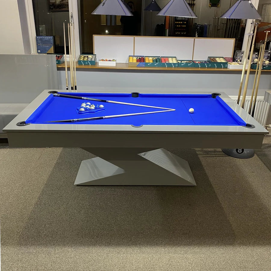 Gloss Grey LIGHTNING Pool Diner Table by Superpool UK