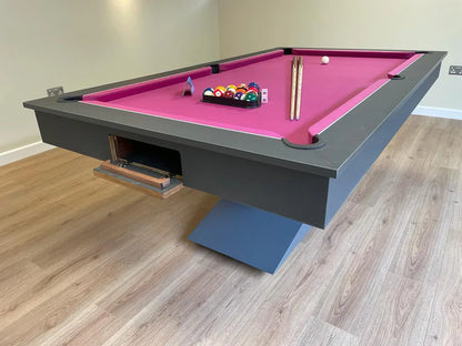 Graphite Grey LIGHTNING Pool Diner Table by Superpool UK