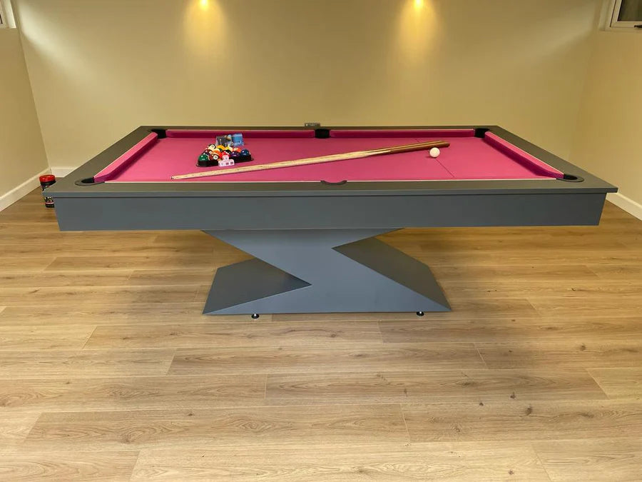Graphite Grey LIGHTNING Pool Diner Table by Superpool UK