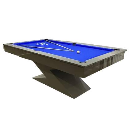 Gloss Grey LIGHTNING Pool Diner Table by Superpool UK