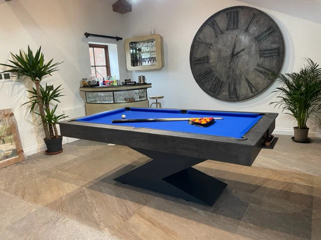 The MONACO GREY LIGHTNING Pool Diner Table by Superpool UK