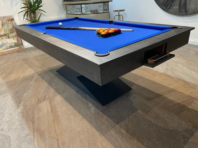 The MONACO GREY LIGHTNING Pool Diner Table by Superpool UK