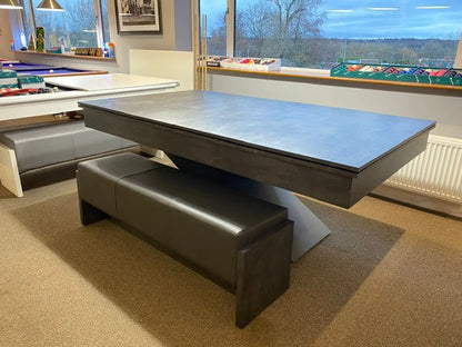 The MONACO GREY LIGHTNING Pool Diner Table by Superpool UK