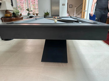 Matt Black LIGHTNING Pool Diner Table by Superpool UK