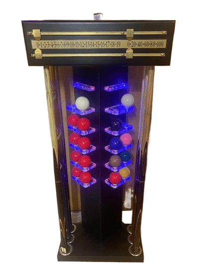 Neon Cue STand for 6 Cues and Ball Set by SUPERPOOL